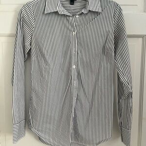 Ann Taylor Striped Button Down